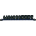 11pc socket set 1/2'' sizes, 3/8'' drive 78311