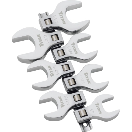 TITAN tools' 7 pc 1/2'' drive crowfoot wrench set 17671