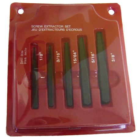 5 piece square type extractor set BTYF1019B