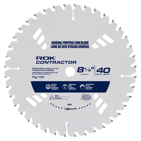 8-1/4'' x 40T  general purpose blade 40252