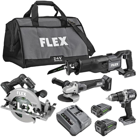 FLEX tools 4 piece combo kit FXM402-2B