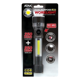 Lampe de poche DEL double fonctions 615