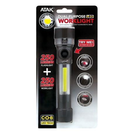 Lampe de poche DEL double fonctions 615