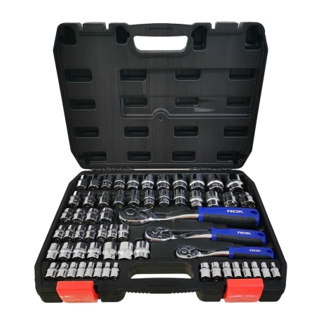 60 piece SAE and MM socket and accessory kit 63114