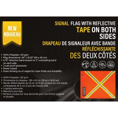 High visibility flag flyer 116641