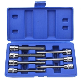 Long hexagonal ball end socket set metric  33804
