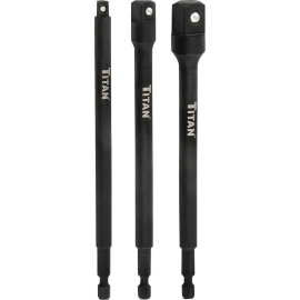 TITAN 3 pc 6'' socket adapter kit 55672