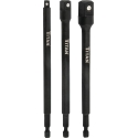 TITAN 3 pc 6'' socket adapter kit 55672