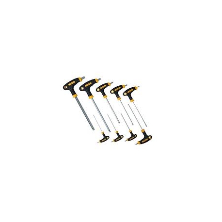9 pc T-Handle Hex key set with ball end 261608
