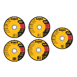 5 x DEWALT DW8065 7 x.045 x 7/8-in Type 01 Aluminum Oxide Thin Cut off Wheel for Metal