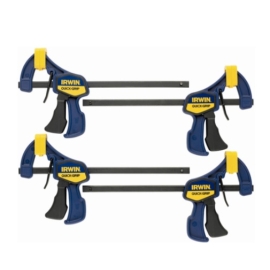 Ensemble de 4 mini serre-joint Irwin Quick-Grip résine 1964758