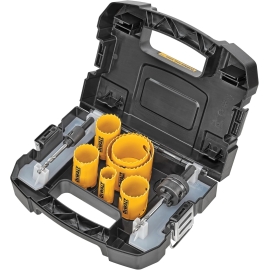 DEWALT Hole Saw Kit, Standard Electrician's Set, Bi-Metal (D180002)