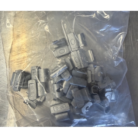 IAW 10 g Clip-On Wheel Weights – Zinc Plated (Pack of 25)