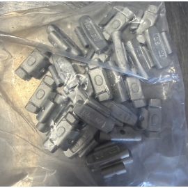 Plombs à balancer réguliers 0,50 oz à clip – Plaqués zinc (Paquet de 25)