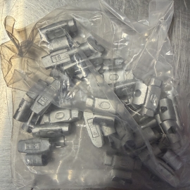 Plombs à balancer FN 15 g à clip – Plaqués zinc (Paquet de 25)