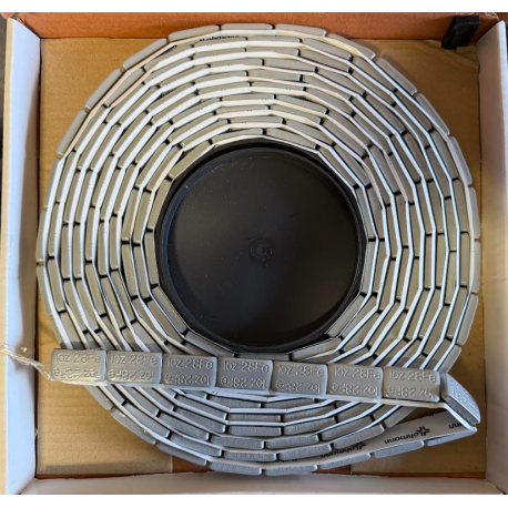 Roulettes PC 1 oz pesé collé – Gris – Peintes (Rouleau de 200 pcs)