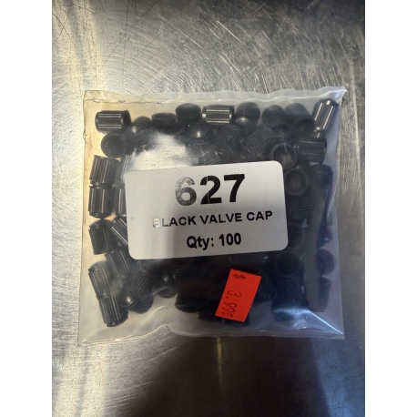 Black Valve Caps – Pack of 100