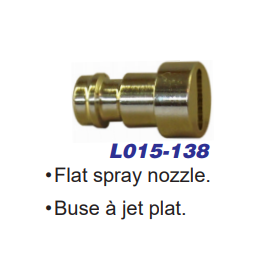 Lemmer 3 pc flat nozzle spray L015-163