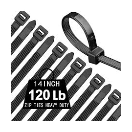 Cable ties Black 14'' x 7.6mm 100pc  HD350-14UVB