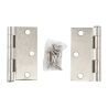 2 pc door hinge 3''  Satin Nickel finish 100921