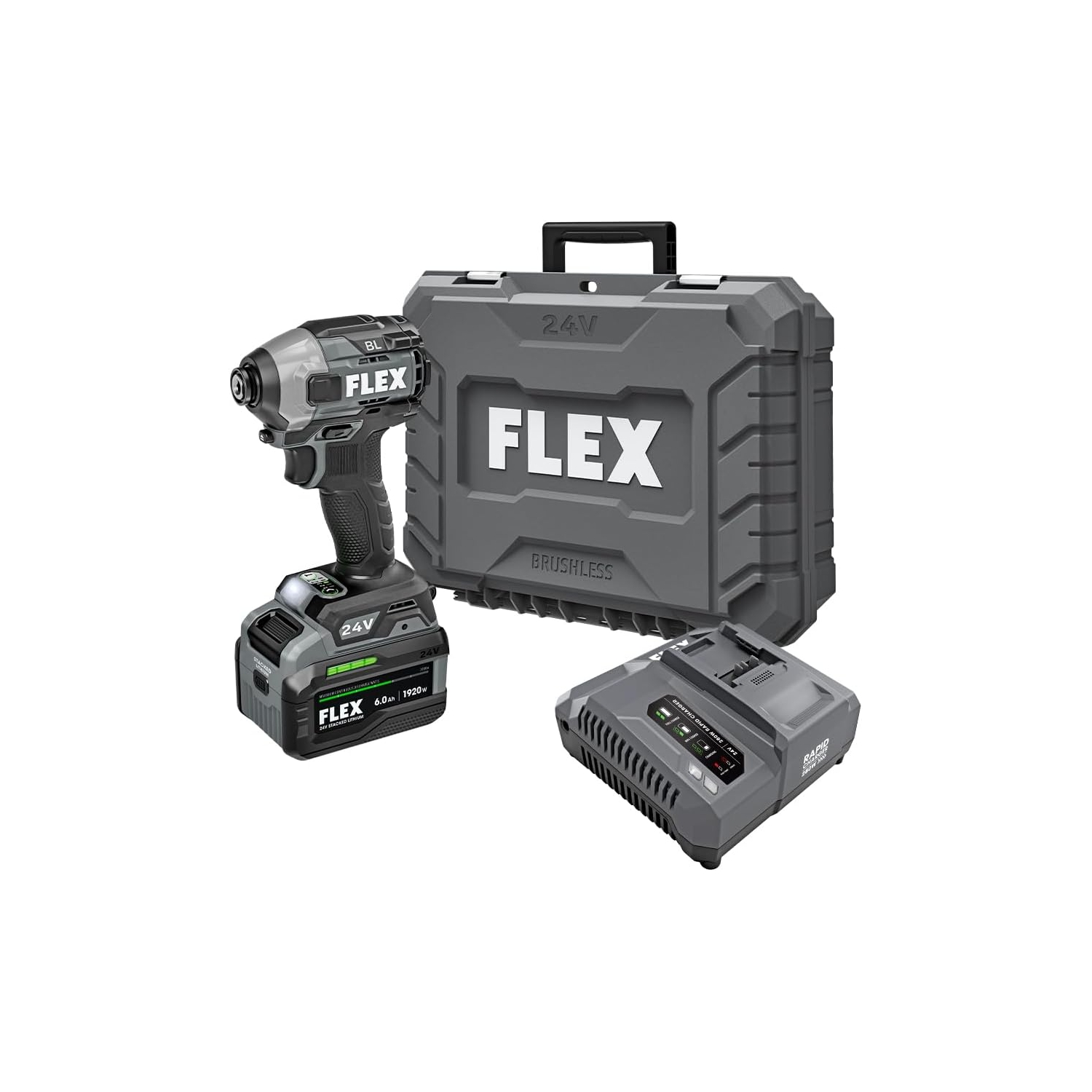 Flex tools 1/4'' Impact driver KIT FX1371A-1H