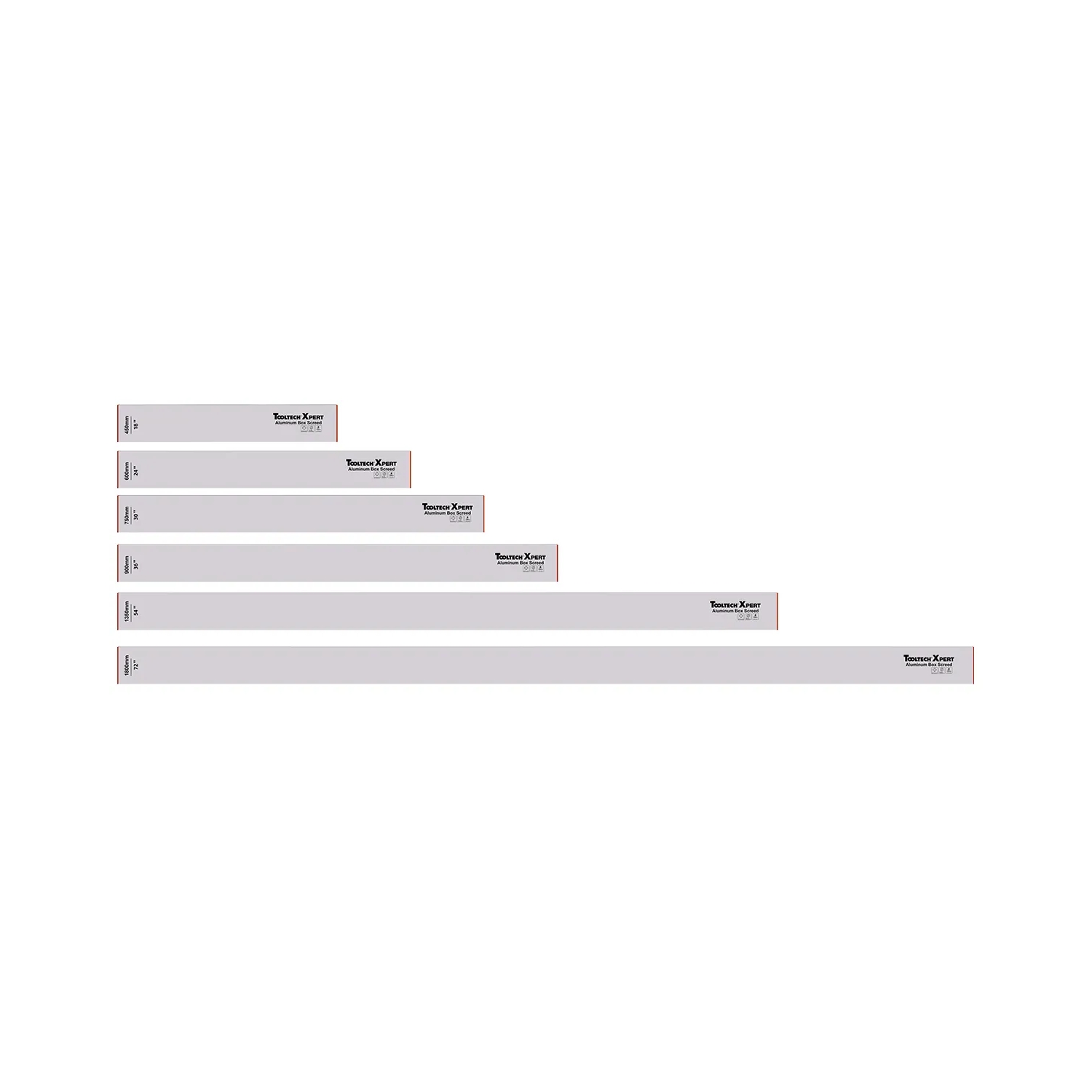 6 piece Level Screed aluminum level set 120397