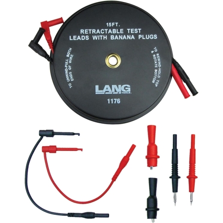 Retractable 7 pc test lead kit LANG tools 1176