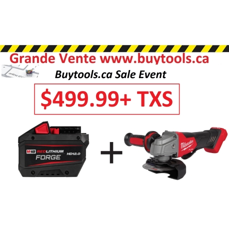 MILWAUKEE 48-11-1813 12.0 M18 BATTERIE + 2880-20 GRINDER