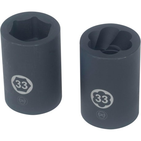 Lisle 2 pc truck tire extractor socket set 13550