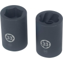 Lisle 2 pc truck tire extractor socket set 13550