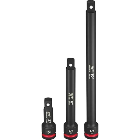Milwaukee Shockwave 3 pc 1/2'' drive extension set 49-66-6715