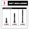 Milwaukee Shockwave 3 pc 1/2'' drive extension set 49-66-6715