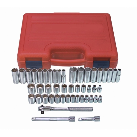 Complete 3/8'' drive SAE/MM socket set 22547