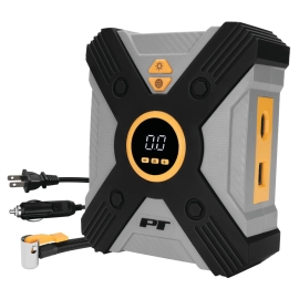AC/DC powered tire inflator with auto stop W7904