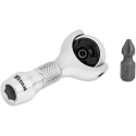 Titan 11340 1/4-Inch Drive x 2-1/4-Inch 90-Tooth Swivel Head Nano Ratchet with Hex Drive Handle