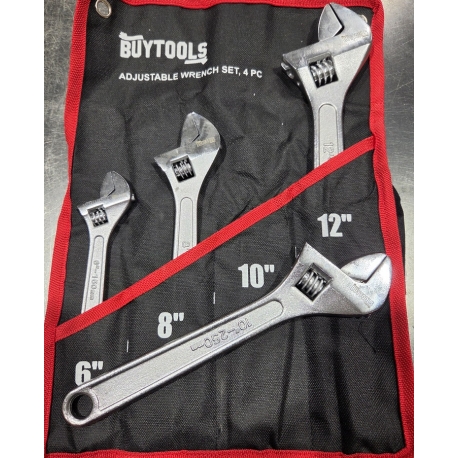 4 piece adjustable wrench set 66180