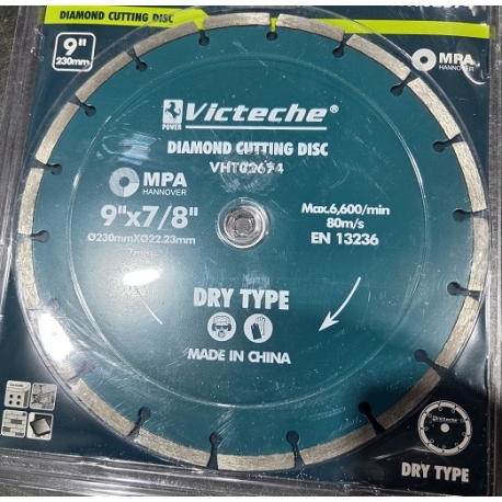 Diamond dry cut 9'' blade BT02674
