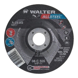 Walter GRINDING DISC 5'' X 1/4 X 7/8 GR. A24AS TYPE 27 - 08C500