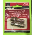Male 1/4'' coupler 2 pc Milton S783