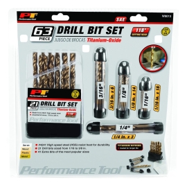 63 piece drill bit set  W9013