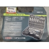 112 piece 1/4" and 1/2'' socket and tool set HSK112
