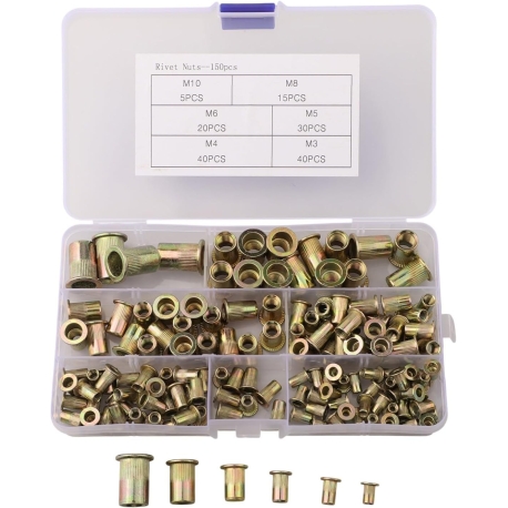 Ensemble de 150 rivets filetés BT13978