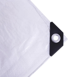 White tarpaulin 15' x 20'   181522