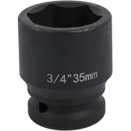 Impact socket 35mm x 3/4"" drive    365235