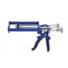 Dual cartridge epoxy caulking type gun