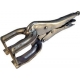 Welding plier 10 inch 2 prong with locking clamps.