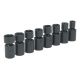 SWIVEL JOINT TYPE IMPACT SOCKET SET METRIC 3/8(35562)