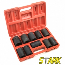 10PC 1INCH - MM DEEP IMPACT SOCKET SET, CRV 