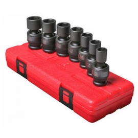 1/2 INCH LONG IMPACT UNIVER JOINT SOCKET SET METRIC