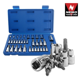 35PC TORQ BIT AND E-SOCKET BIT SET (10070)